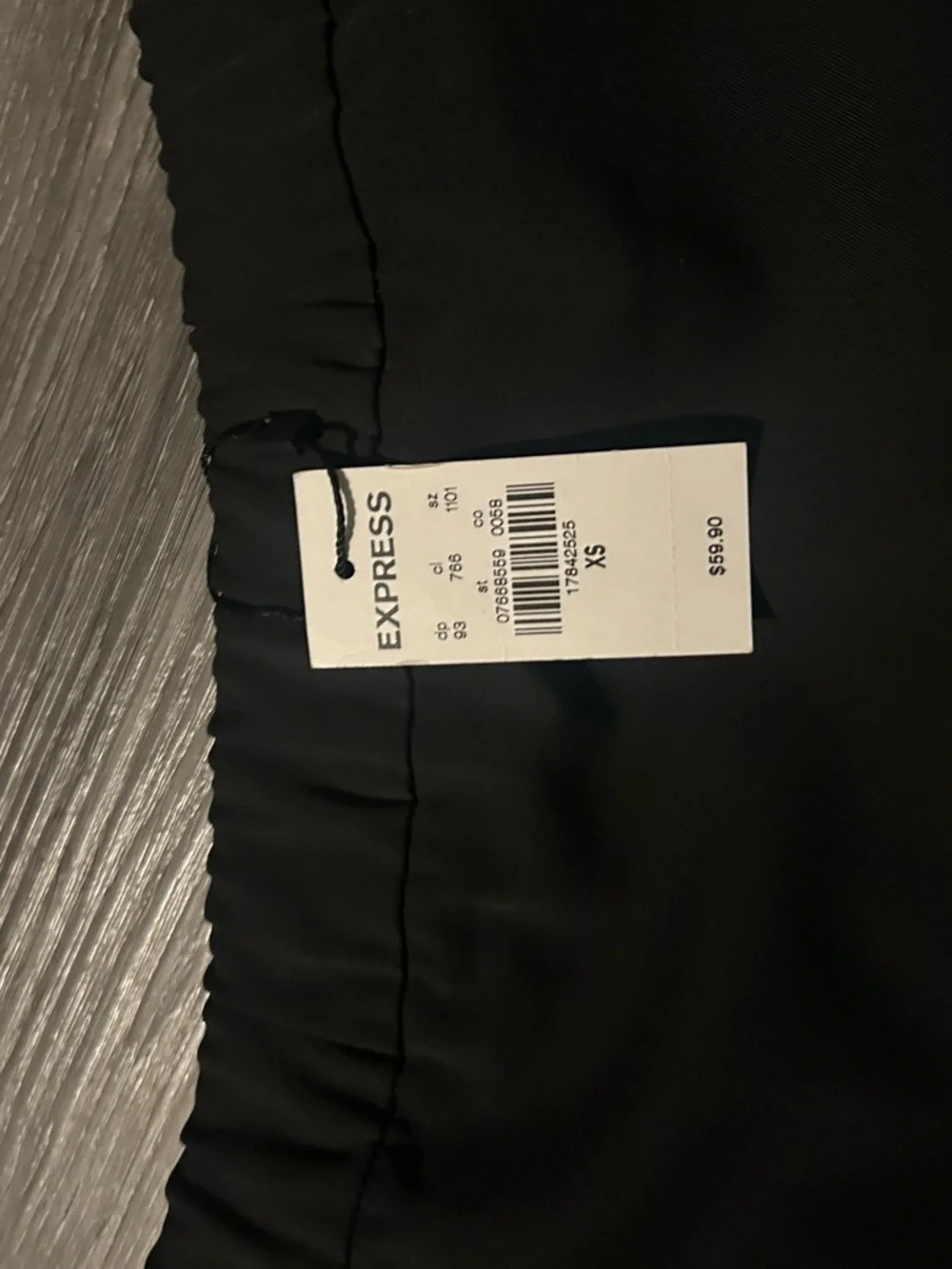Express Black Elastic-Waist Pencil Skirt - Picture 3 of 5